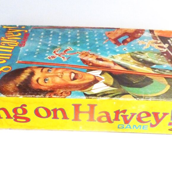 GMS1 - Complete 1969 Ideal HANG ON HARVEY Board Game No. 2346-5 Hangman Type - Picture 6 of 9